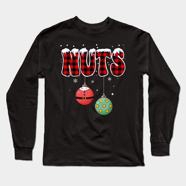 Chest Nuts Christmas Matching Couple Chestnuts Long Sleeve T-Shirt by fenektuserslda